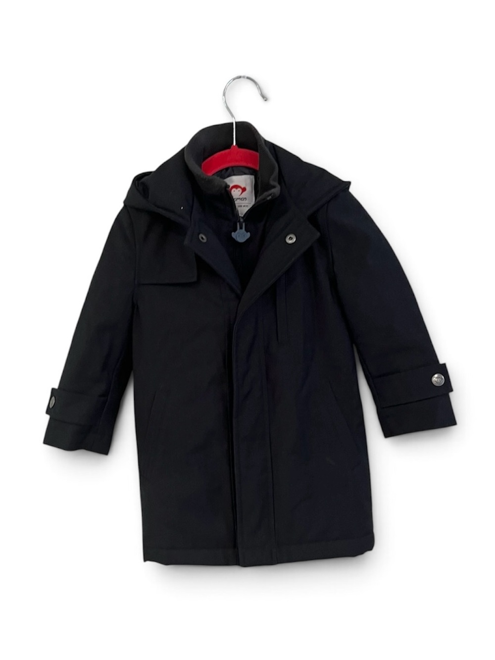 Appaman Black Pea Coat with Hood for Kids